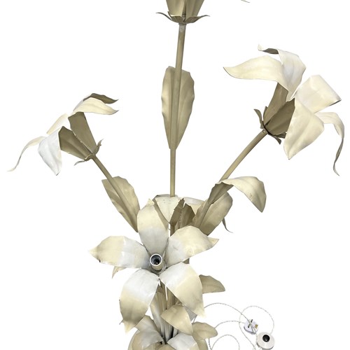 A Vintage Hans Kogl Toleware 'Flowering Lily' Floor Lamp, 1960S