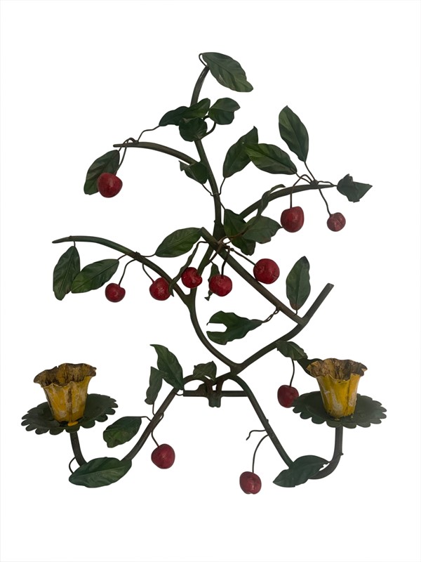 A Sicilian Cherry Tole Sconce, Italian , 1940S-covelli-tennant-img-2481-main-638001443006025292.jpg