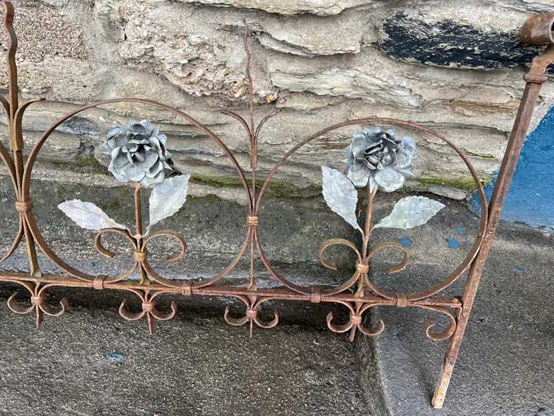 A Superb Pair Of Late 19Th C. French Wrought Iron & Zinc Floral Garden Edging-covelli-tennant-img-3786-main-638127635255265665.jpg