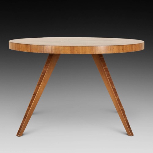 1970S Emile Galle Style Inlaid Occasional Or Coffee Table