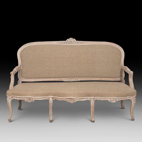 19th Century Distressed Painted Settee