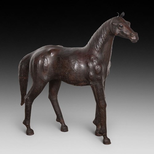 19Th Century English Leather Horse