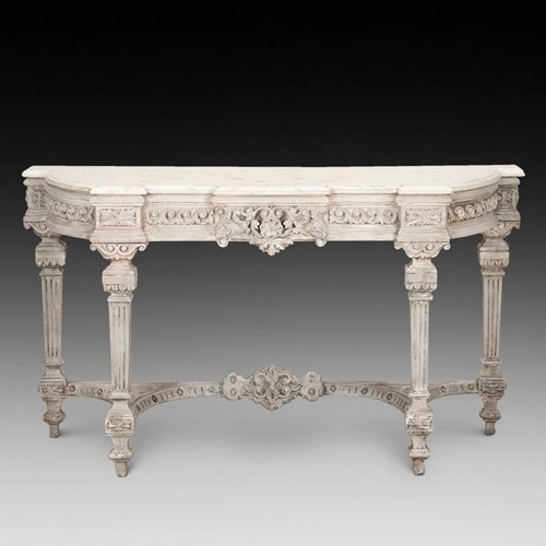 19Th Century English Painted Console Table