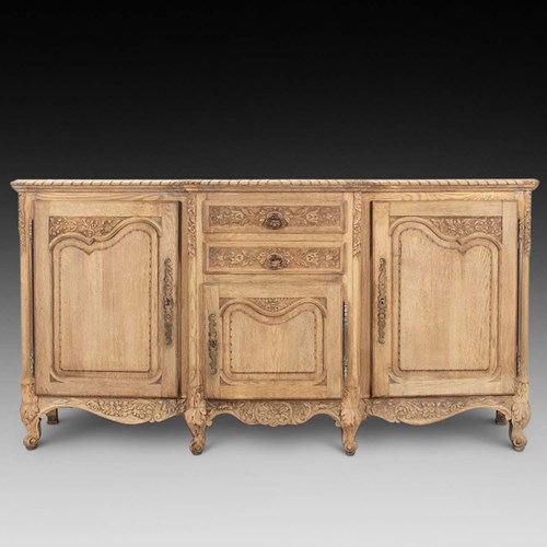 19Th Century French Bleached Oak Enfilade