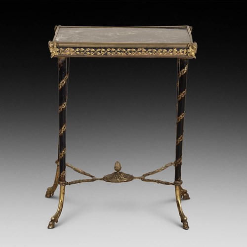 19Th Century French Elegant Marble Top Side Table