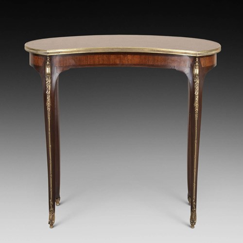 19Th Century French Kingwood Kidney Shaped Side Table