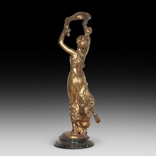 19Th Century Gilt Bronze Female Figure