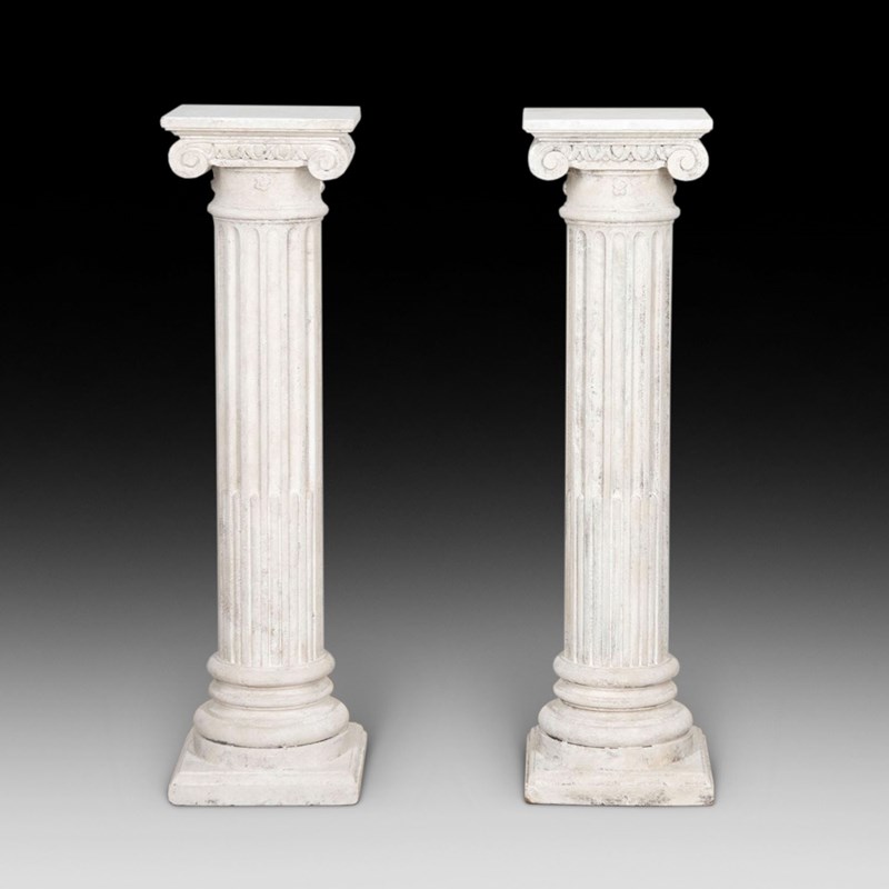 19Th Century Pair Of Painted Columns-d-j-hicks-antique-furniture-19th-century-pair-of-painted-columns-254-1-main-638381514711876252.jpg