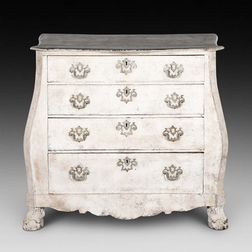 19Th Century Swedish Style Painted Chest Of Drawers