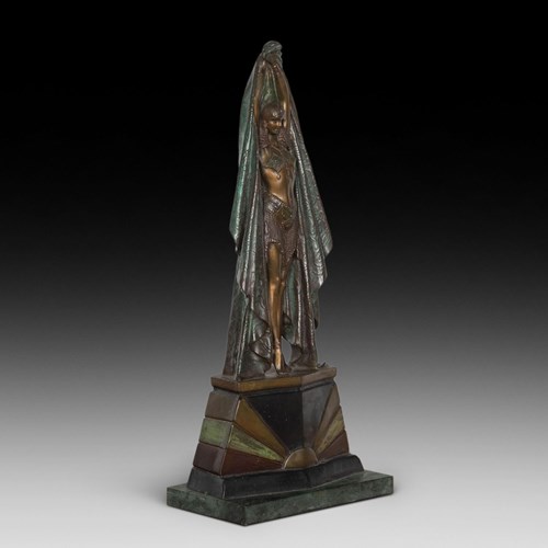 20Th Century Art Deco Bronze Of A Female