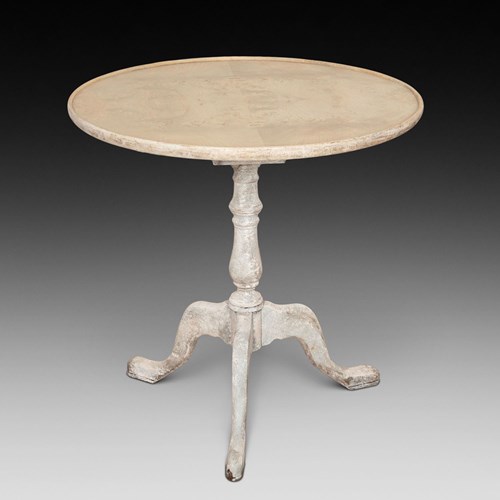 20Th Century English Bleached Elm Occasional Table