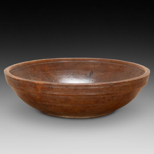 Early 19Th Century English Fruitwood Bowl