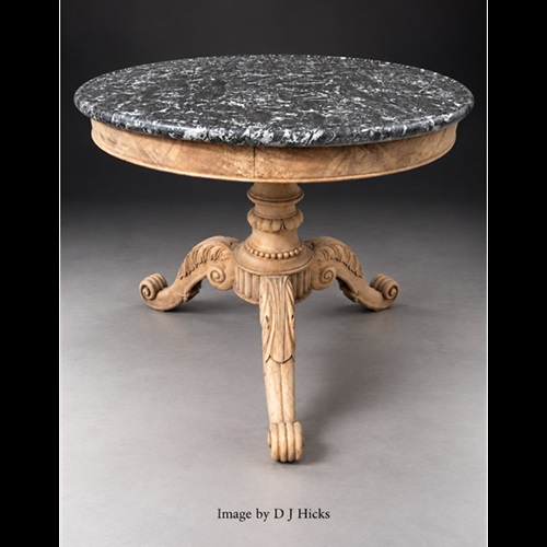 Early 19Th Century French Bleached Walnut Gueridon