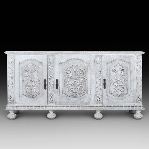 Late 19Th Century French Painted Enfilade