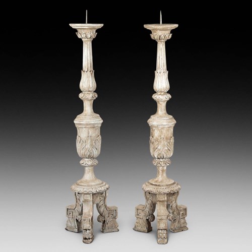 Pair Of 19Th Century French Candle Stands