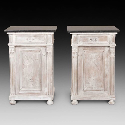 Pair Of Mid-19Th Century Painted Bedside Cabinets