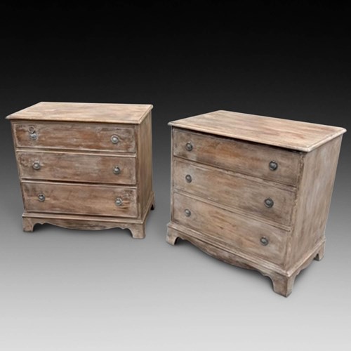 Small Pair Of 20Th Century Painted Chests Of Drawers