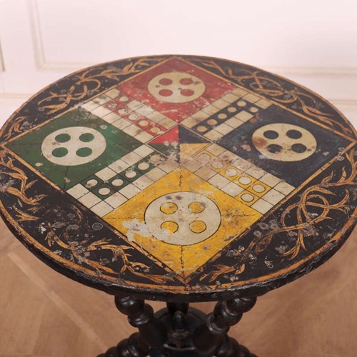 English Original Painted Ludo Table