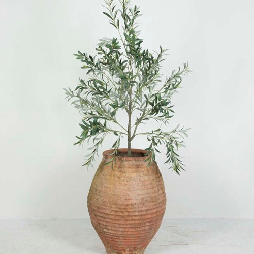 Large 19th Century Spanish Olive Jar