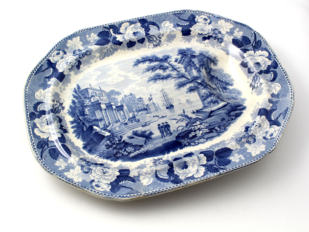 Antique Blue and White Meat Plate-david-griffiths-antiques-DC_2042_main.jpg