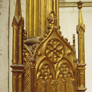 Pair of French Gilt Bronze Prickets