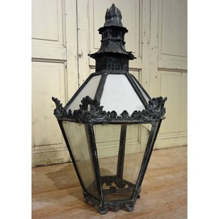 Early 19Thc Copper And Lead Pagoda Top Lantern