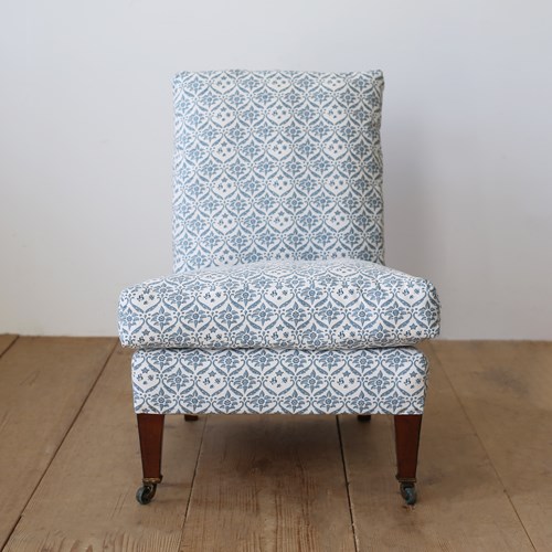 19Th Century Howard And Sons Slipper Chair