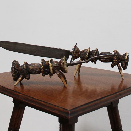 Antler Handle Knife And Fork
