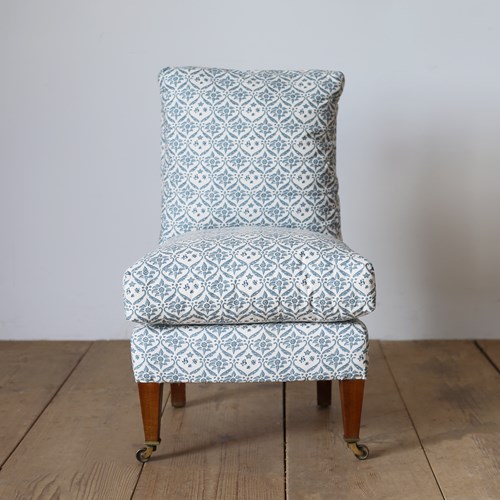19Th Century Howard And Sons Slipper Chair