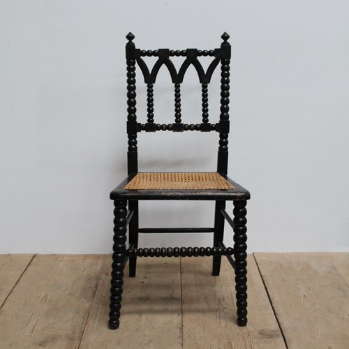 19Th Century Single Gothic Bobbin Chair