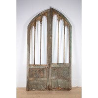 Pair of early 19th century gothic doors 