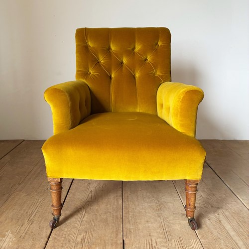 19Th Century Button Back Armchair