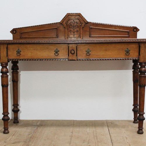 19Th Century Neo- Gothic Hall Table 