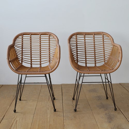 Pair Of 1960S Chairs With Matching Table