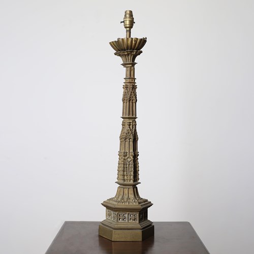 19Th Century Gothic Lamp Base