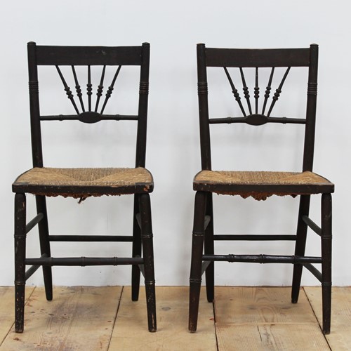 Pair Of 19Th Century Sussex Style Chairs
