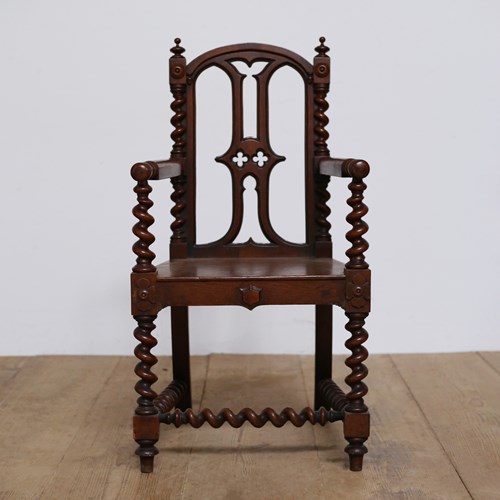 19Th Century Gothic Armchair