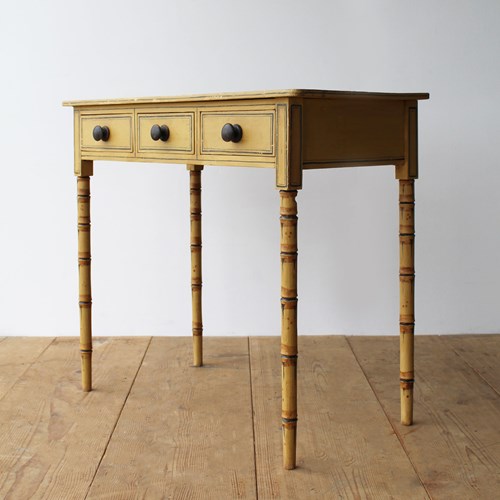 Early 19Th Century Three Drawer Side Table 