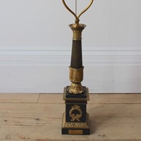 French Emire Column Lamp