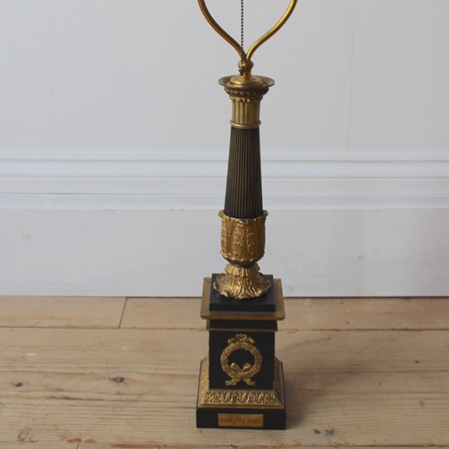 French Emire Column Lamp