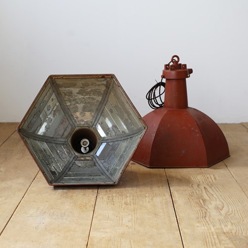 Pair Of 20Th Century Industrial Lights