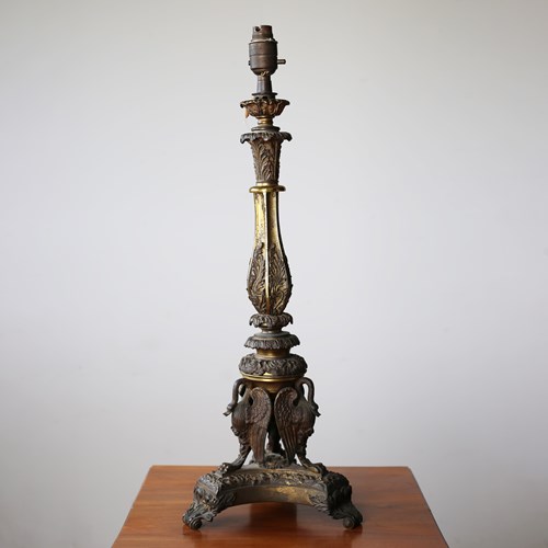 20Th Century Oil Lamp Base