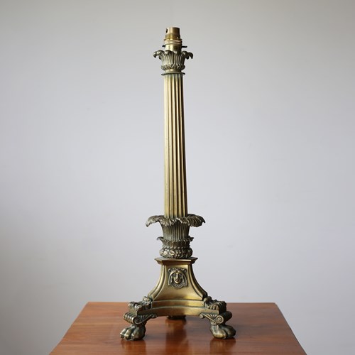 19Th Century Column Lamp