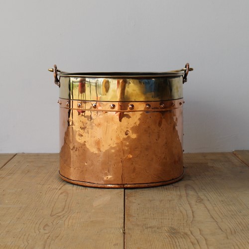 Early 20Th Century Copper Bucket 