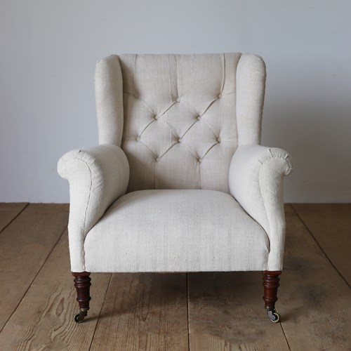19Th Century Button Back Armchair