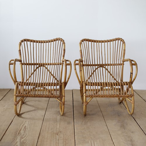 Pair Of 1930S Cane Chairs