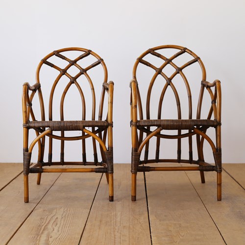 Set Of Six Cane Chairs