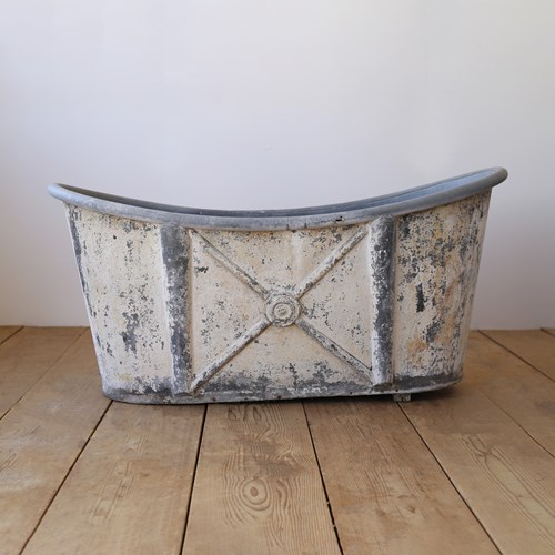 19Th Century Zinc Bath