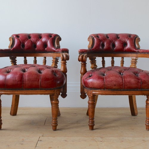 Pair Of 19Th Century Desk Chairs