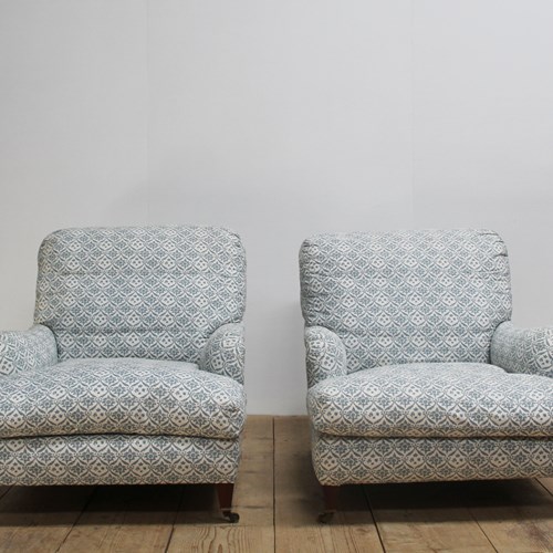 Pair Of Howard And Son Armchairs